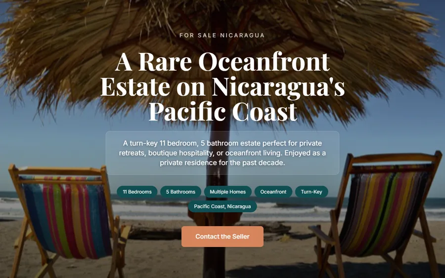 For Sale Nicaragua home page