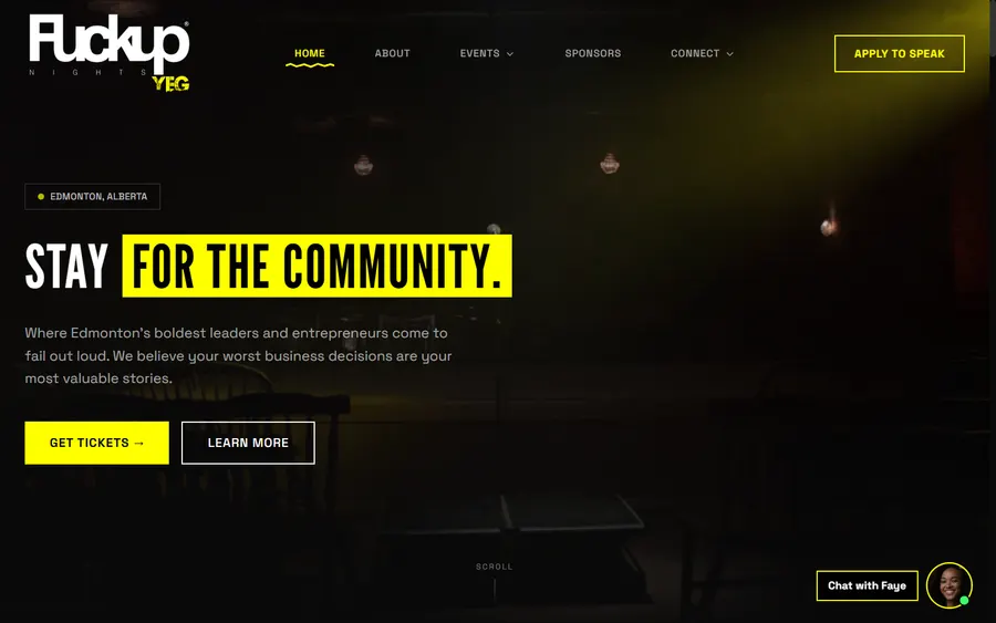 Fuckup Nights YEG home page