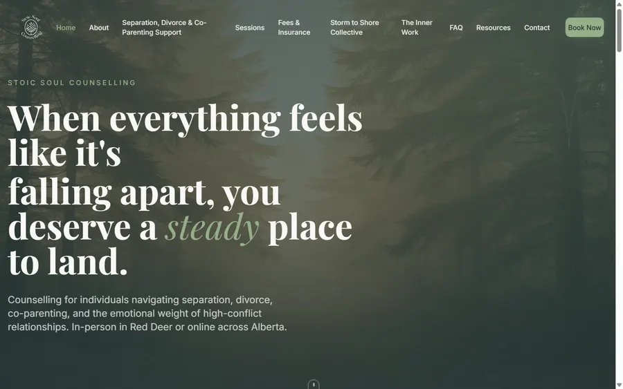Stoic Soul Counselling website