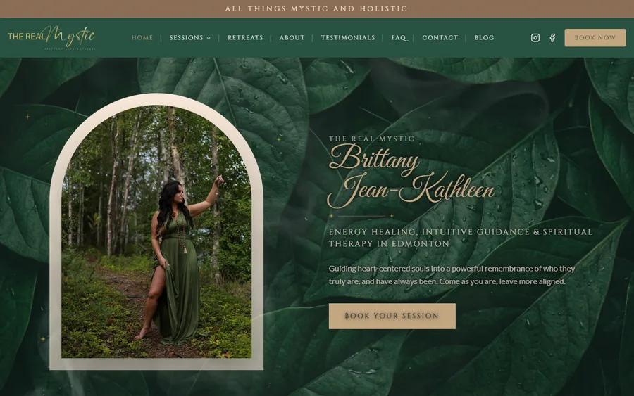 The Real Mystic website